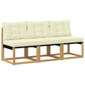 vidaXL 3 Sztuka Środkowa sofa ogrodowa