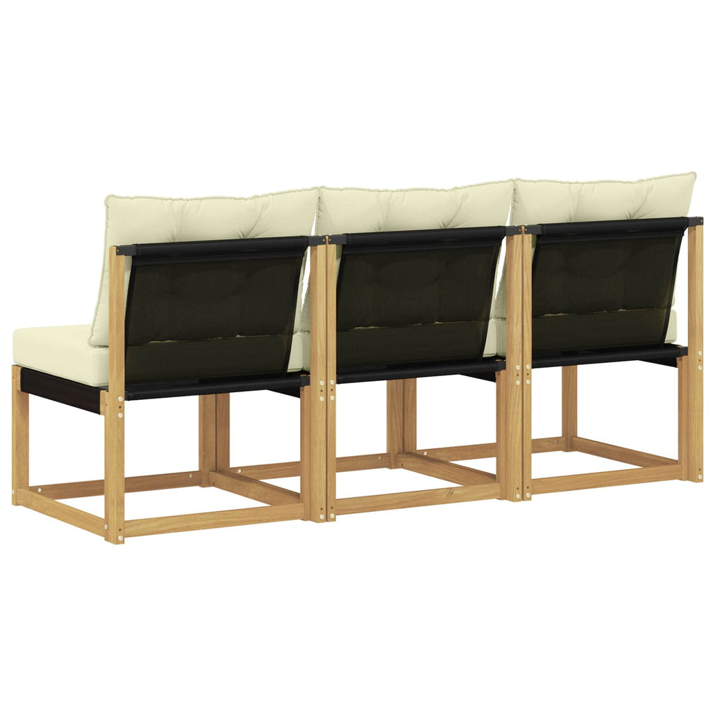 vidaXL 3 Sztuka Środkowa sofa ogrodowa