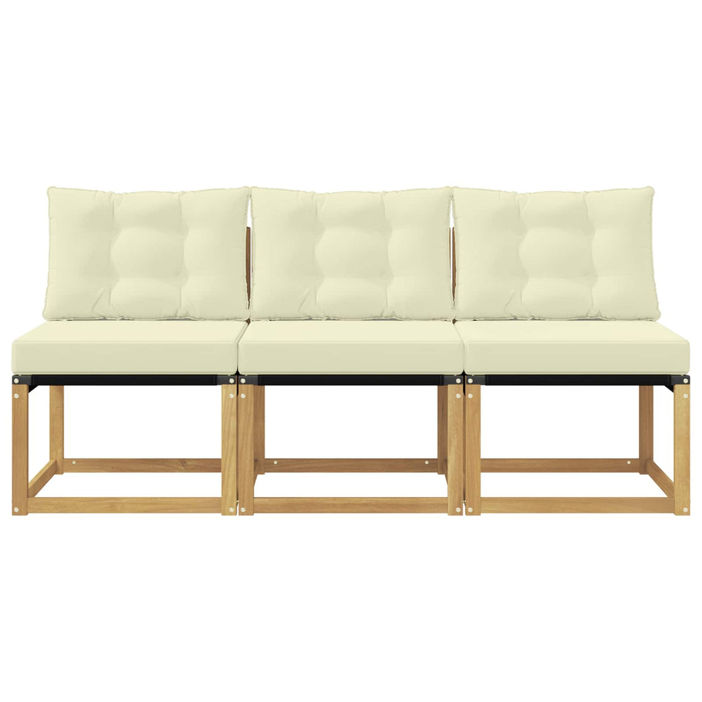 vidaXL 3 Sztuka Środkowa sofa ogrodowa