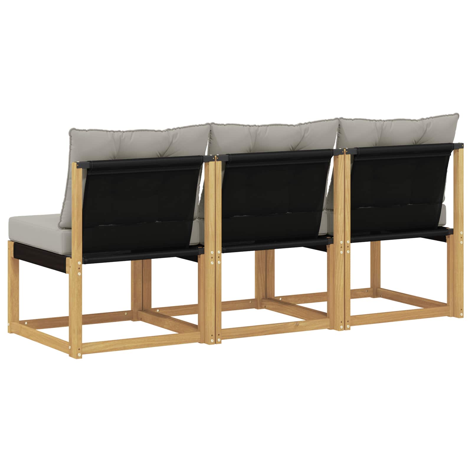 vidaXL 3 Sztuka Środkowa sofa ogrodowa
