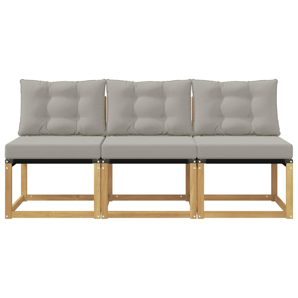 vidaXL 3 Sztuka Środkowa sofa ogrodowa