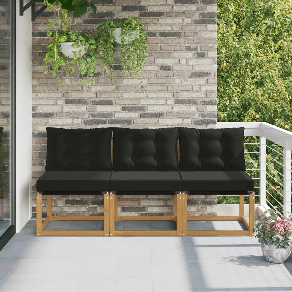 vidaXL 3 Sztuka Środkowa sofa ogrodowa