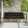 vidaXL 3 Sztuka Środkowa sofa ogrodowa