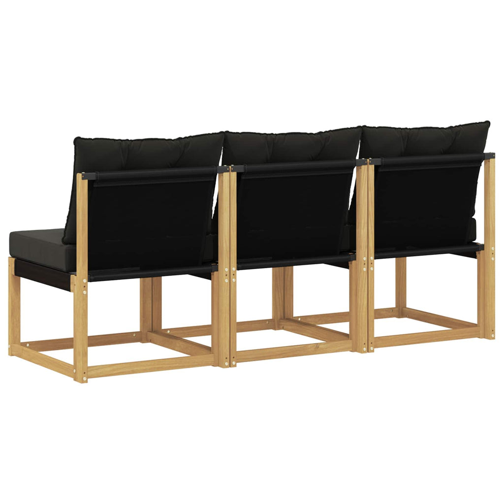vidaXL 3 Sztuka Środkowa sofa ogrodowa