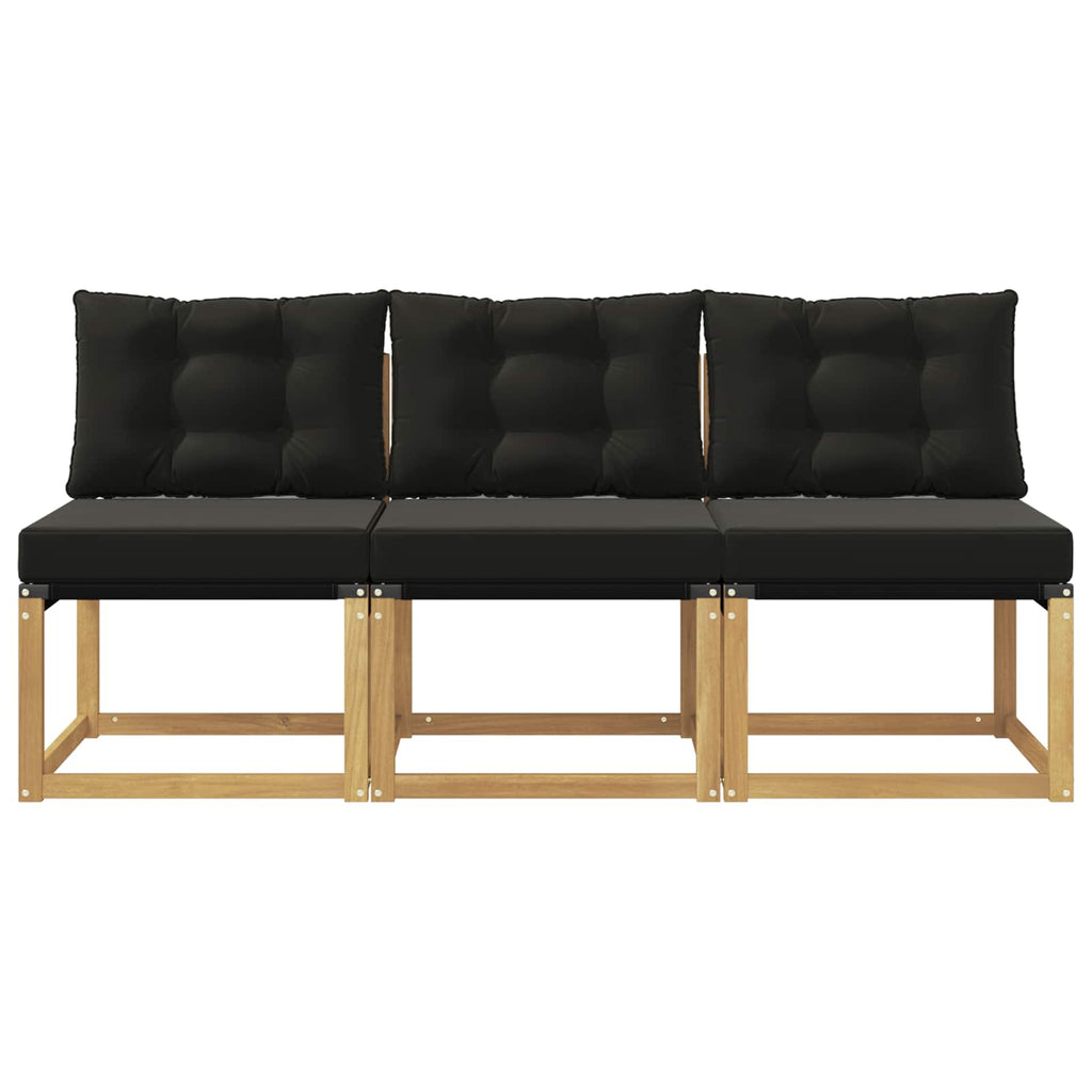 vidaXL 3 Sztuka Środkowa sofa ogrodowa