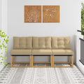 vidaXL 3 Sztuka Środkowa sofa ogrodowa