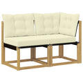 vidaXL Modułowa sofa na zewnątrz z poduszką 2 Sztuka Biały