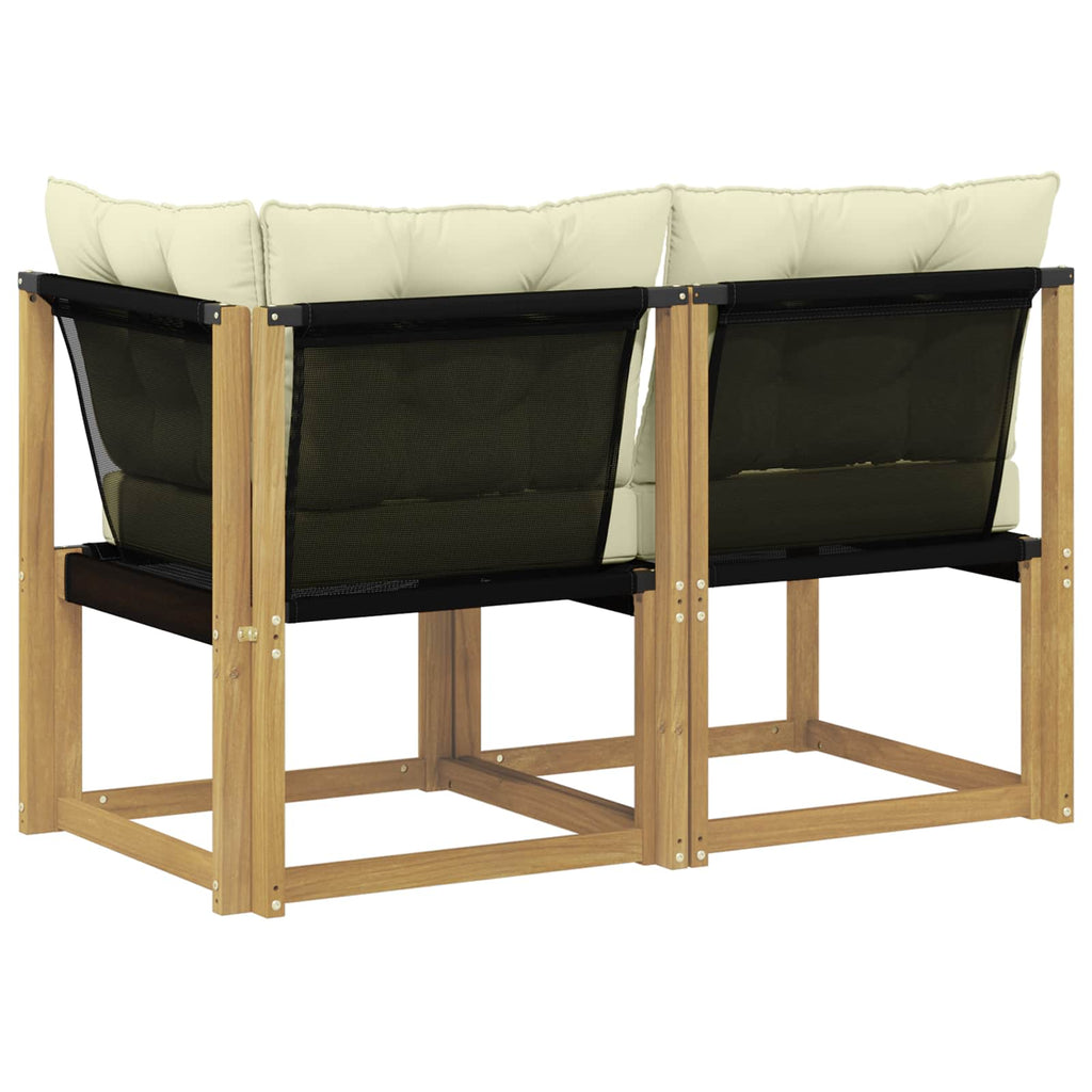 vidaXL Modułowa sofa na zewnątrz z poduszką 2 Sztuka Biały