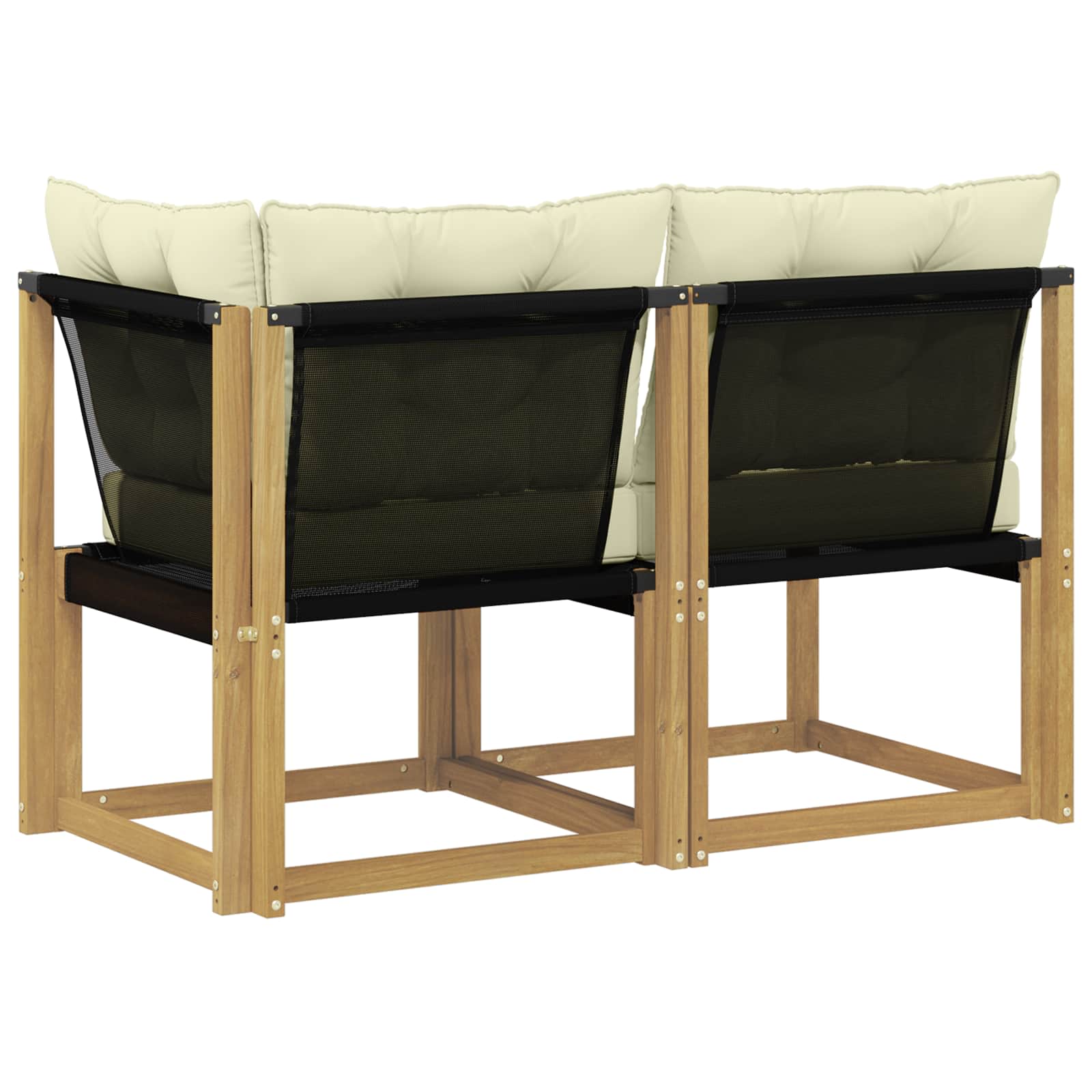 vidaXL Modułowa sofa na zewnątrz z poduszką 2 Sztuka Biały