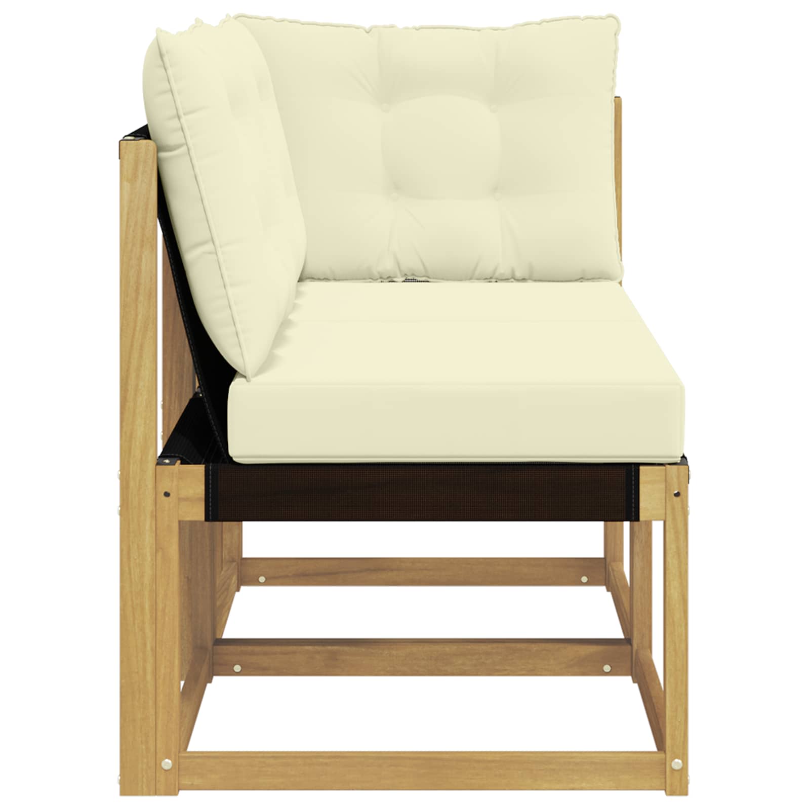vidaXL Modułowa sofa na zewnątrz z poduszką 2 Sztuka Biały