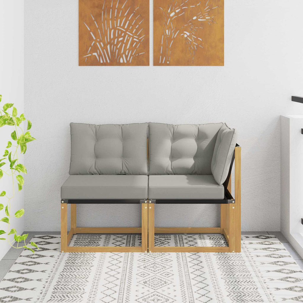 vidaXL Modułowa sofa na zewnątrz z poduszką 2 Sztuka Biały