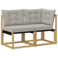 vidaXL Modułowa sofa na zewnątrz z poduszką 2 Sztuka Biały