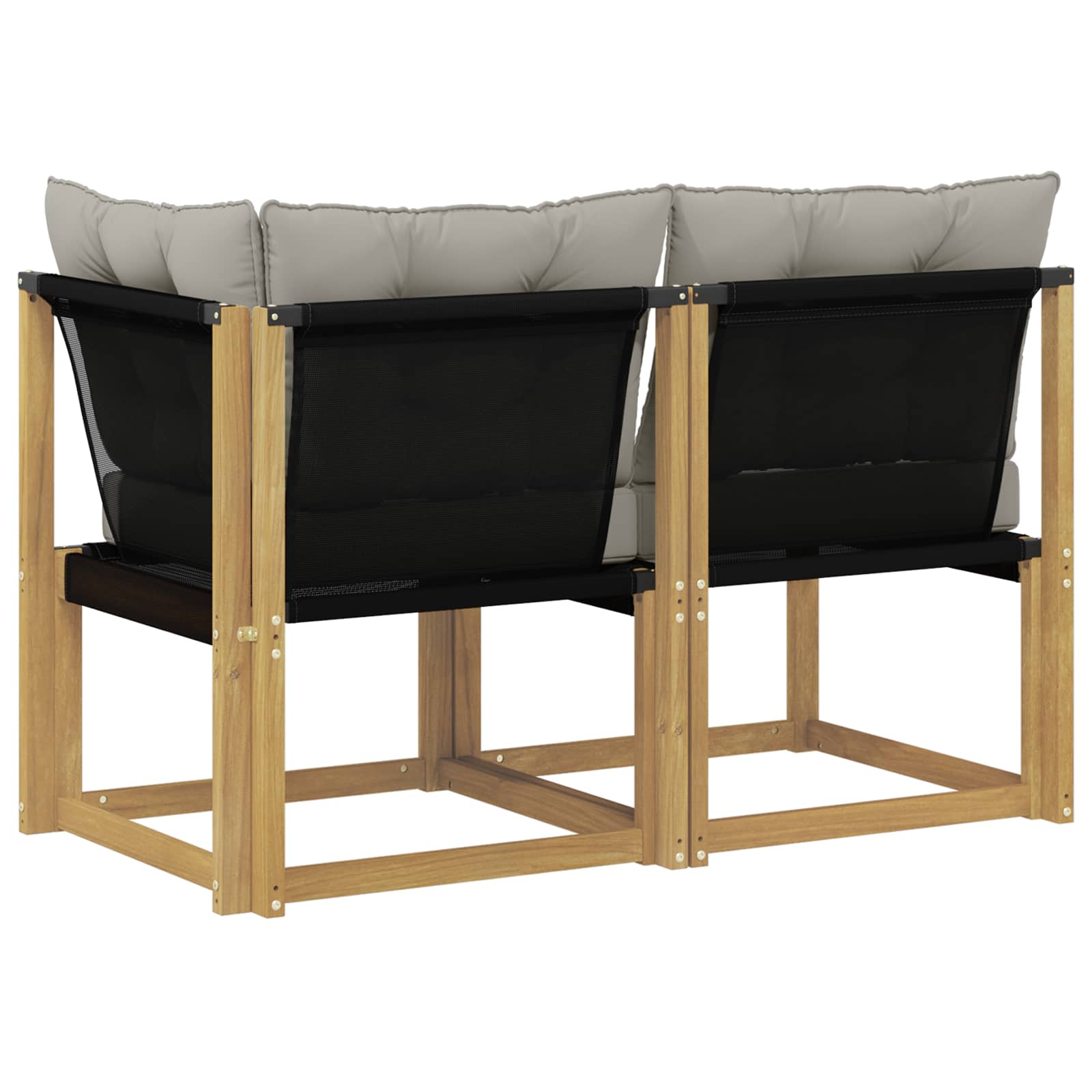 vidaXL Modułowa sofa na zewnątrz z poduszką 2 Sztuka Biały