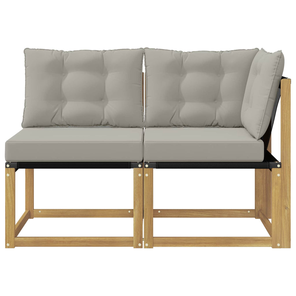 vidaXL Modułowa sofa na zewnątrz z poduszką 2 Sztuka Biały