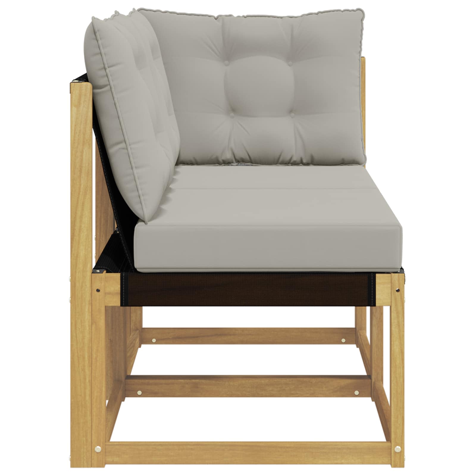 vidaXL Modułowa sofa na zewnątrz z poduszką 2 Sztuka Biały