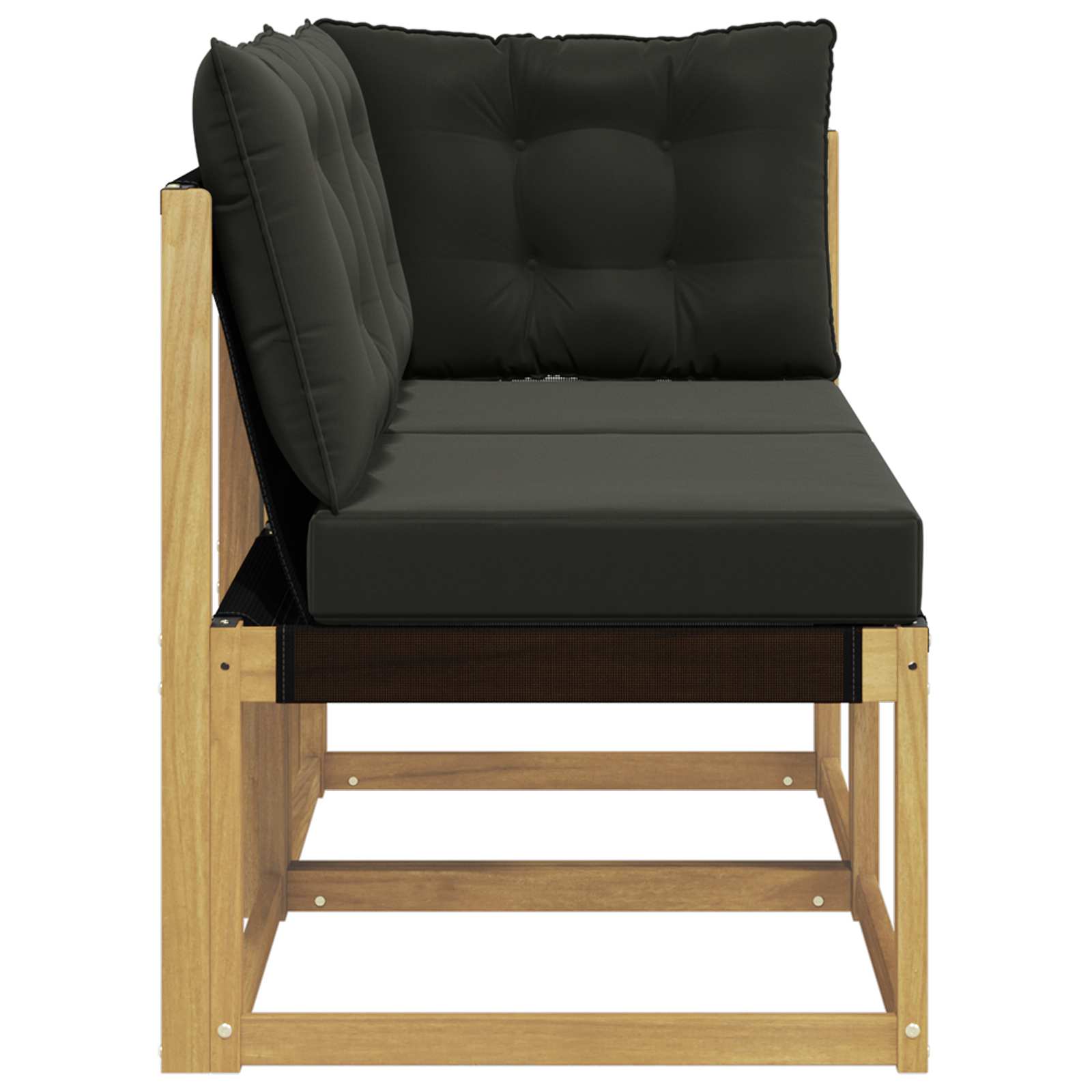 vidaXL Modułowa sofa na zewnątrz z poduszką 2 Sztuka Biały