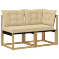vidaXL Modułowa sofa na zewnątrz z poduszką 2 Sztuka Biały