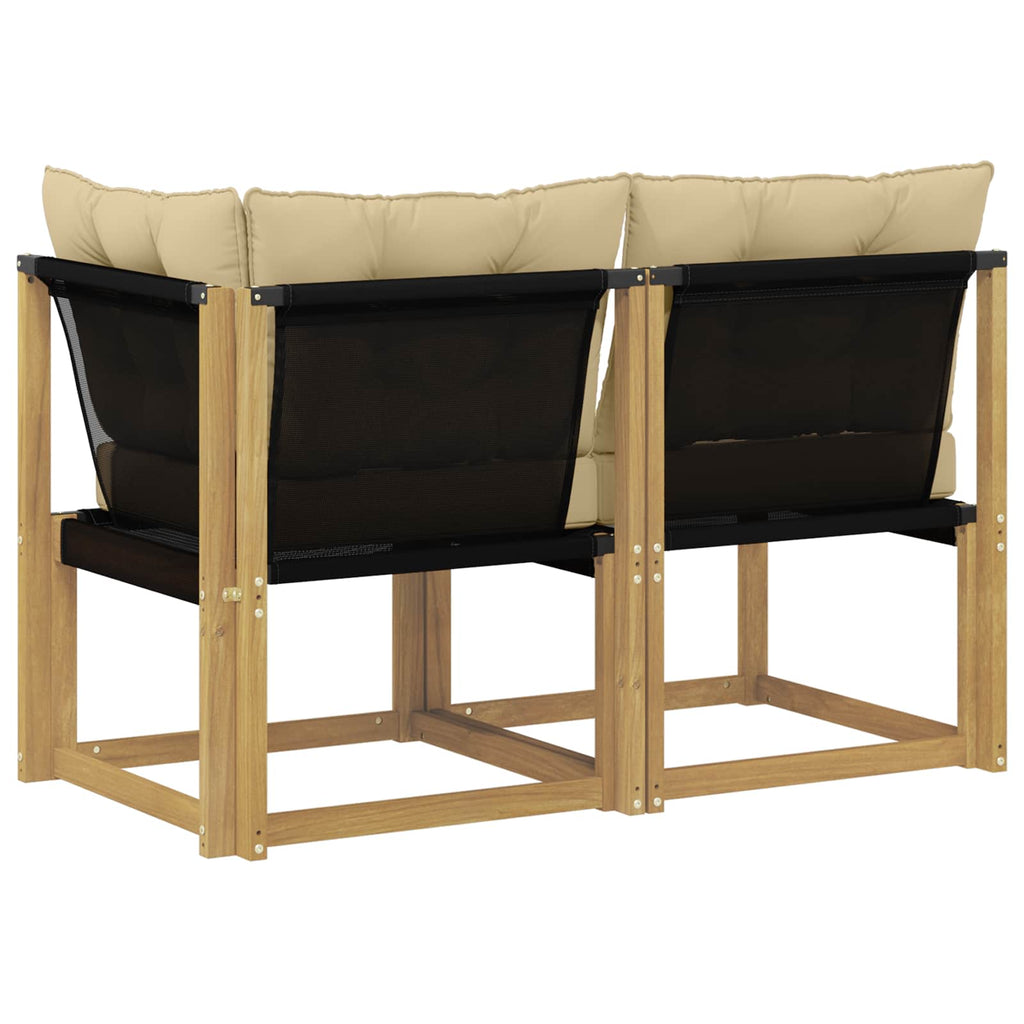 vidaXL Modułowa sofa na zewnątrz z poduszką 2 Sztuka Biały