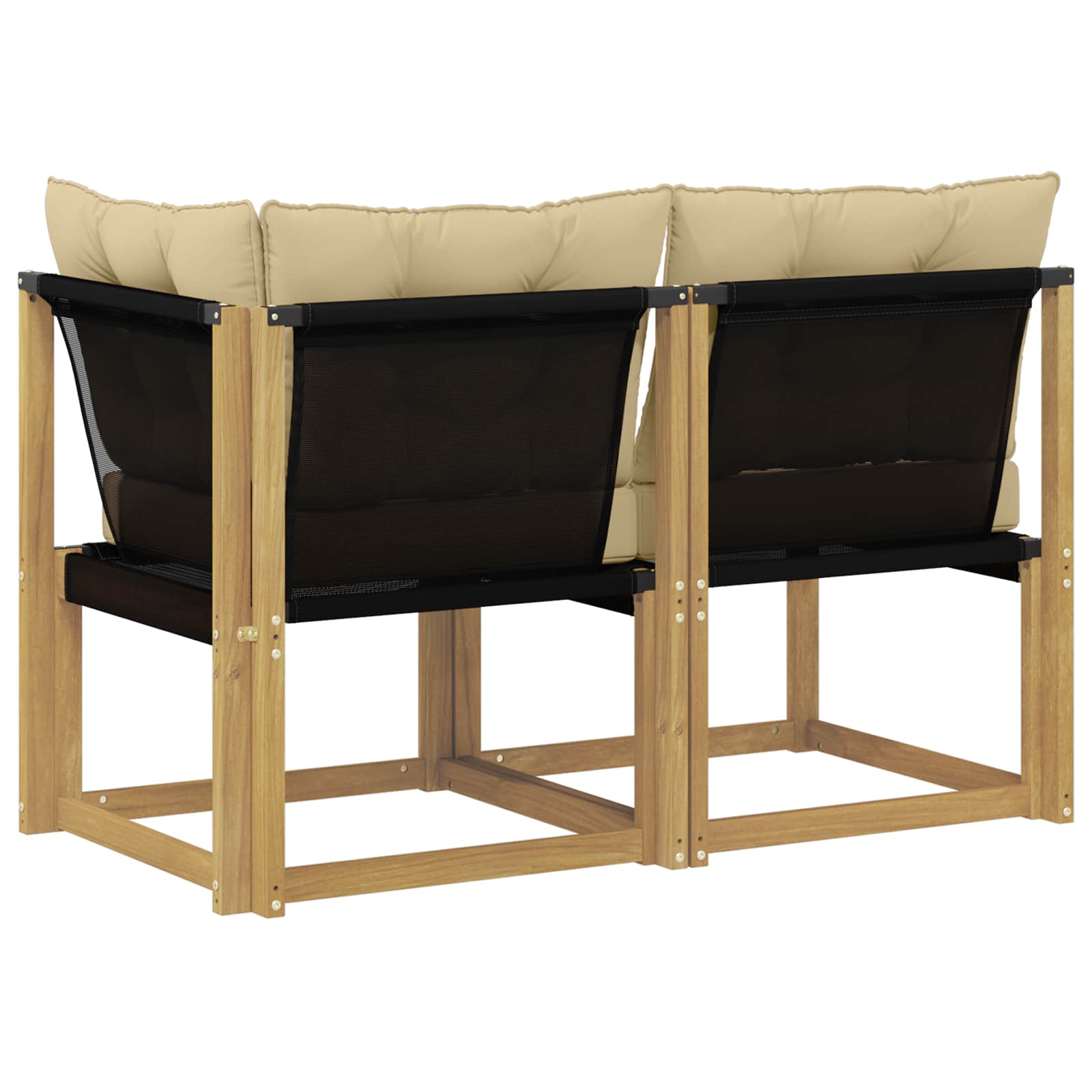 vidaXL Modułowa sofa na zewnątrz z poduszką 2 Sztuka Biały