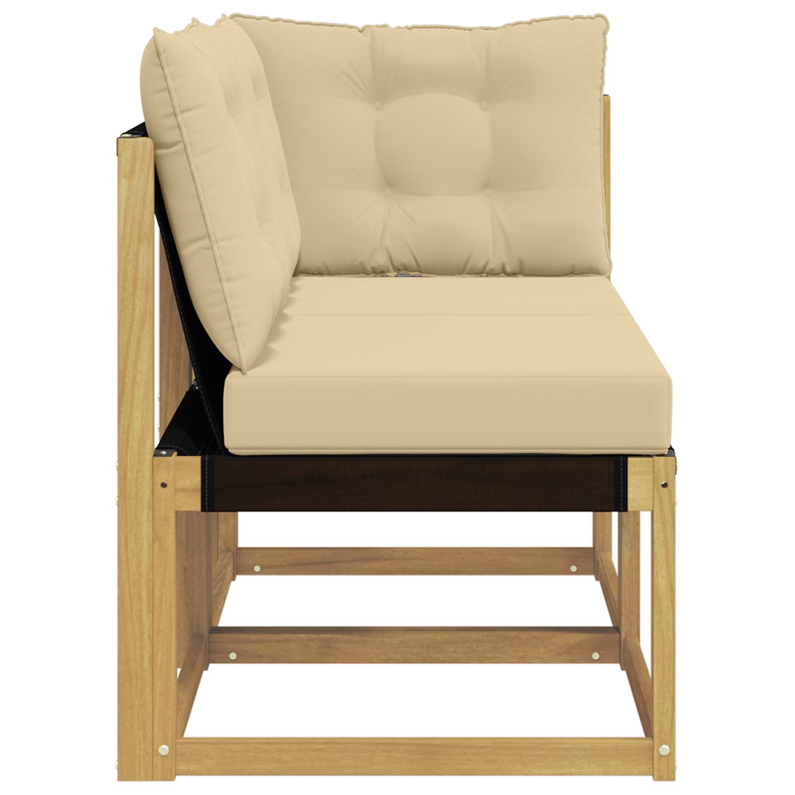 vidaXL Modułowa sofa na zewnątrz z poduszką 2 Sztuka Biały
