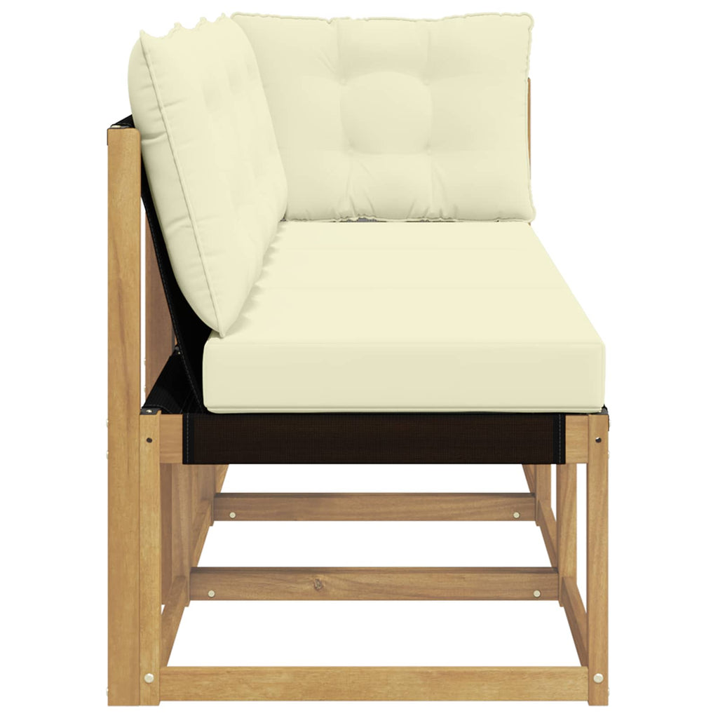 vidaXL Modułowa sofa na zewnątrz z poduszką 3 Sztuka Biały