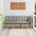 vidaXL Modułowa sofa na zewnątrz z poduszką 3 Sztuka Biały