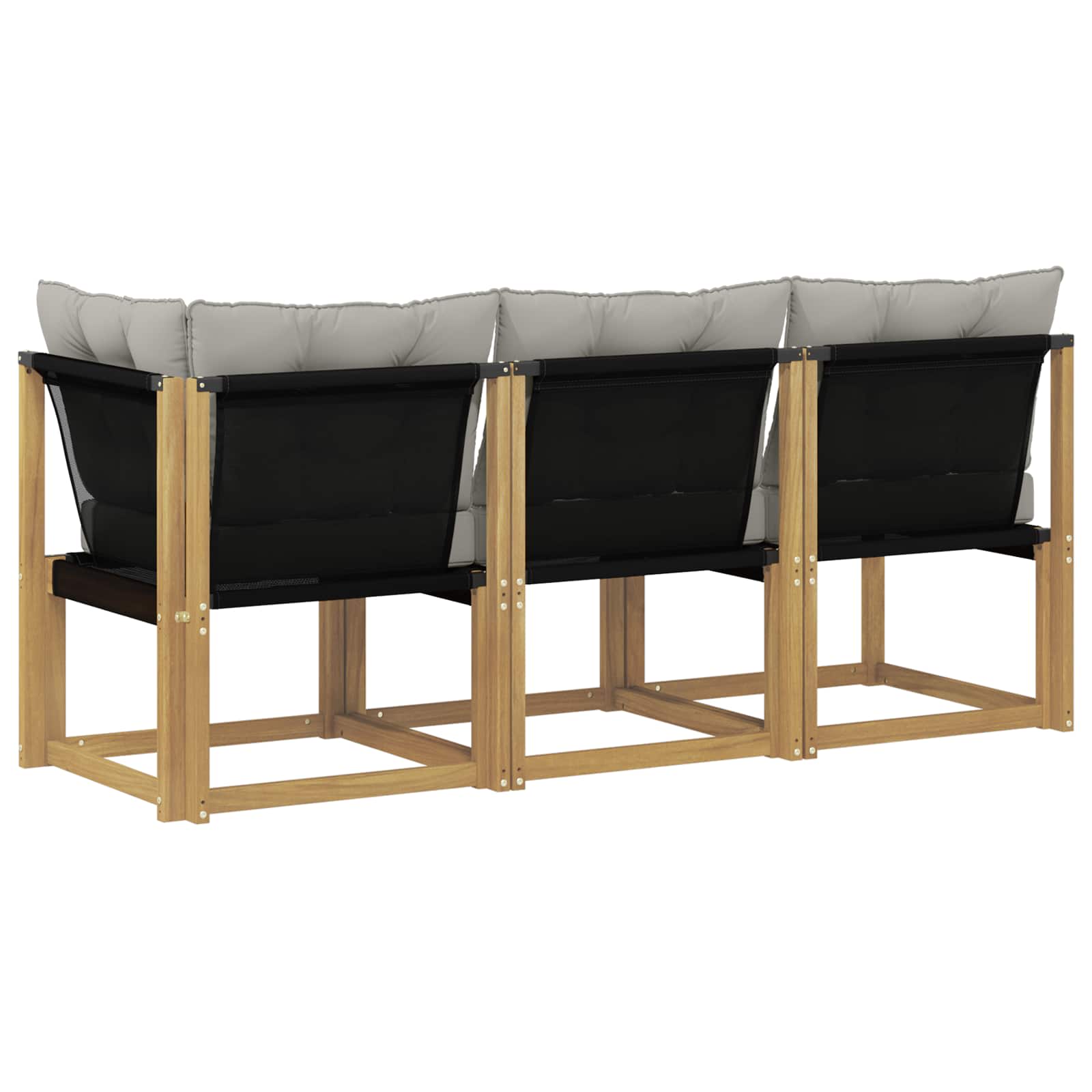 vidaXL Modułowa sofa na zewnątrz z poduszką 3 Sztuka Biały