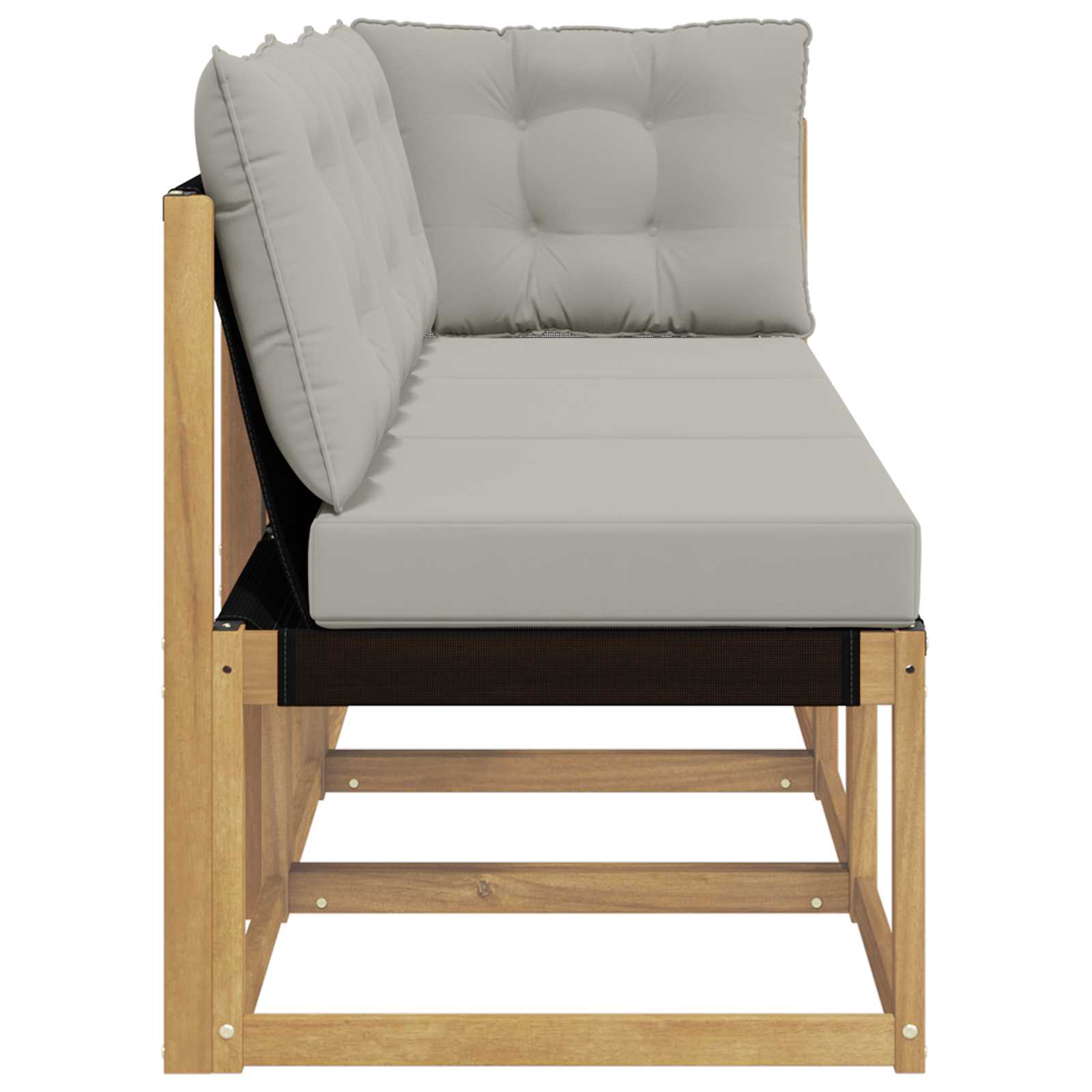 vidaXL Modułowa sofa na zewnątrz z poduszką 3 Sztuka Biały