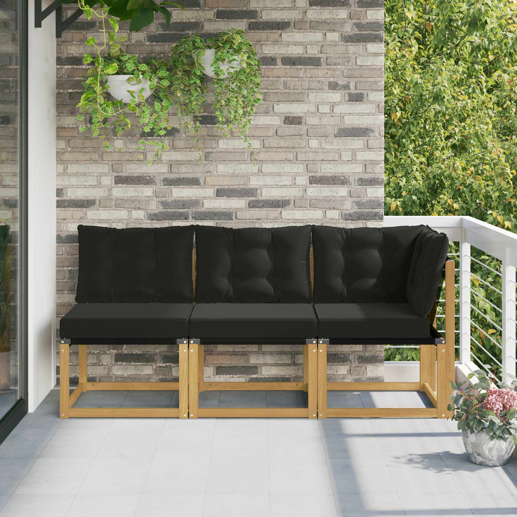 vidaXL Modułowa sofa na zewnątrz z poduszką 3 Sztuka Biały