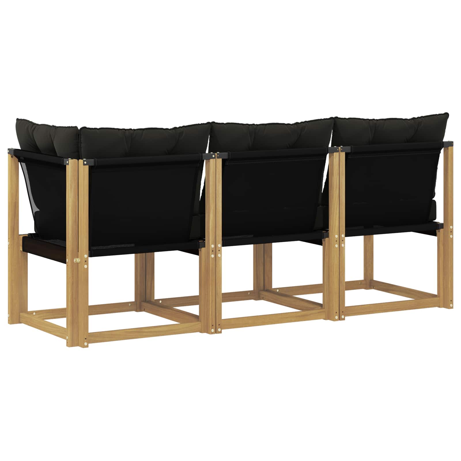 vidaXL Modułowa sofa na zewnątrz z poduszką 3 Sztuka Biały
