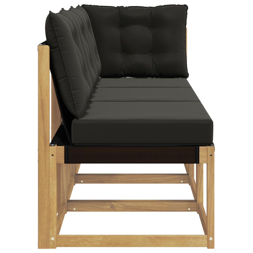 vidaXL Modułowa sofa na zewnątrz z poduszką 3 Sztuka Biały