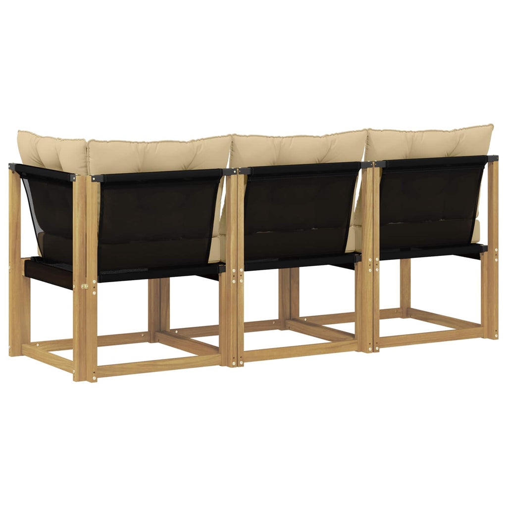vidaXL Modułowa sofa na zewnątrz z poduszką 3 Sztuka Biały