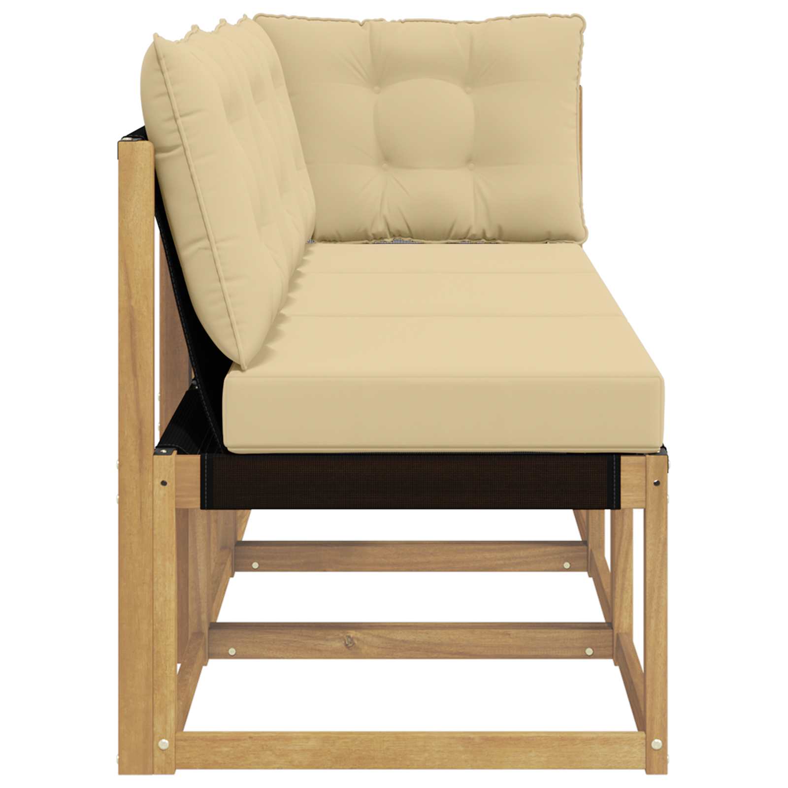 vidaXL Modułowa sofa na zewnątrz z poduszką 3 Sztuka Biały