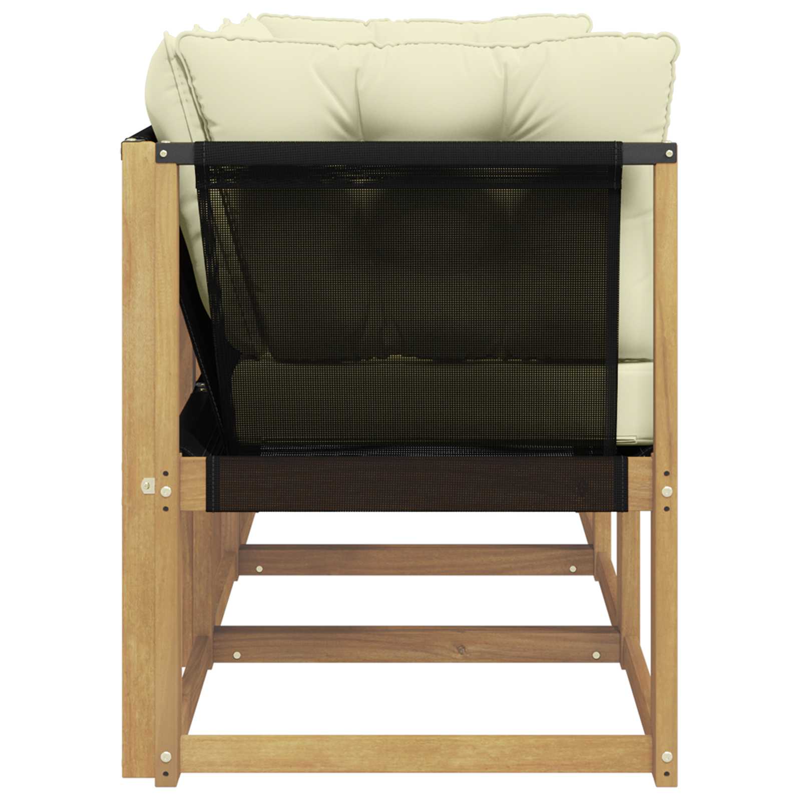 vidaXL Modułowa sofa na zewnątrz z poduszką 3 Sztuka Biały