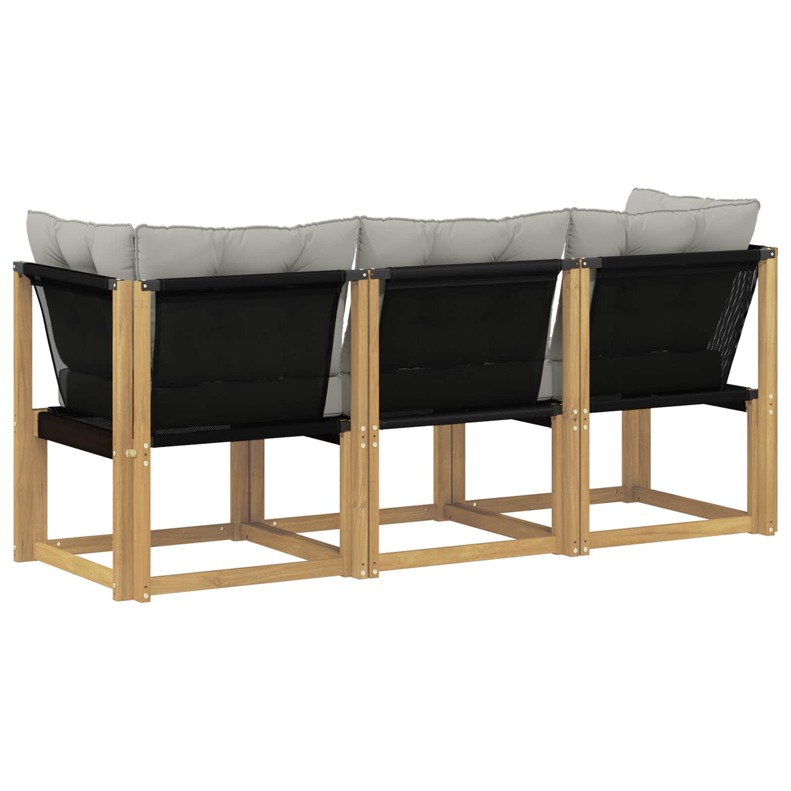 vidaXL Modułowa sofa na zewnątrz z poduszką 3 Sztuka Biały