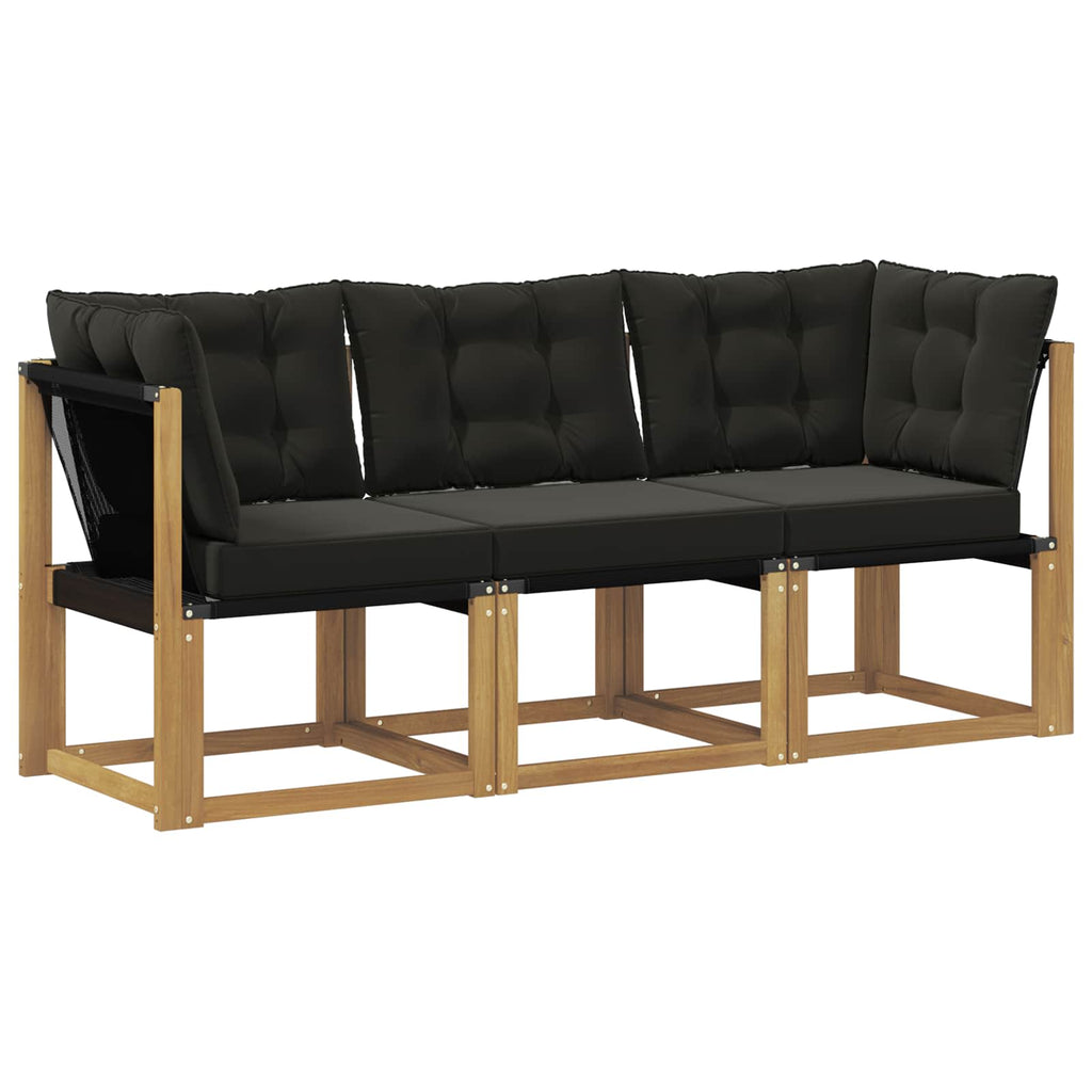vidaXL Modułowa sofa na zewnątrz z poduszką 3 Sztuka Biały