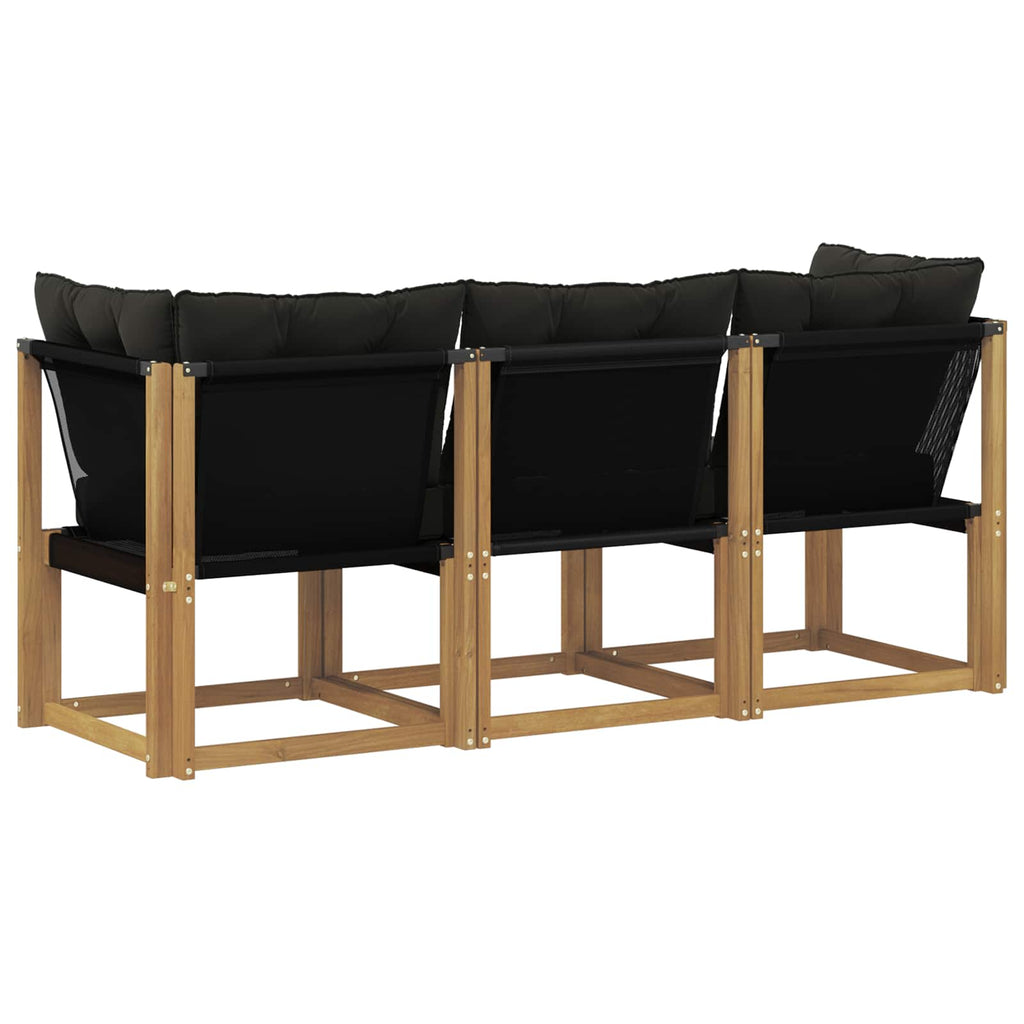 vidaXL Modułowa sofa na zewnątrz z poduszką 3 Sztuka Biały