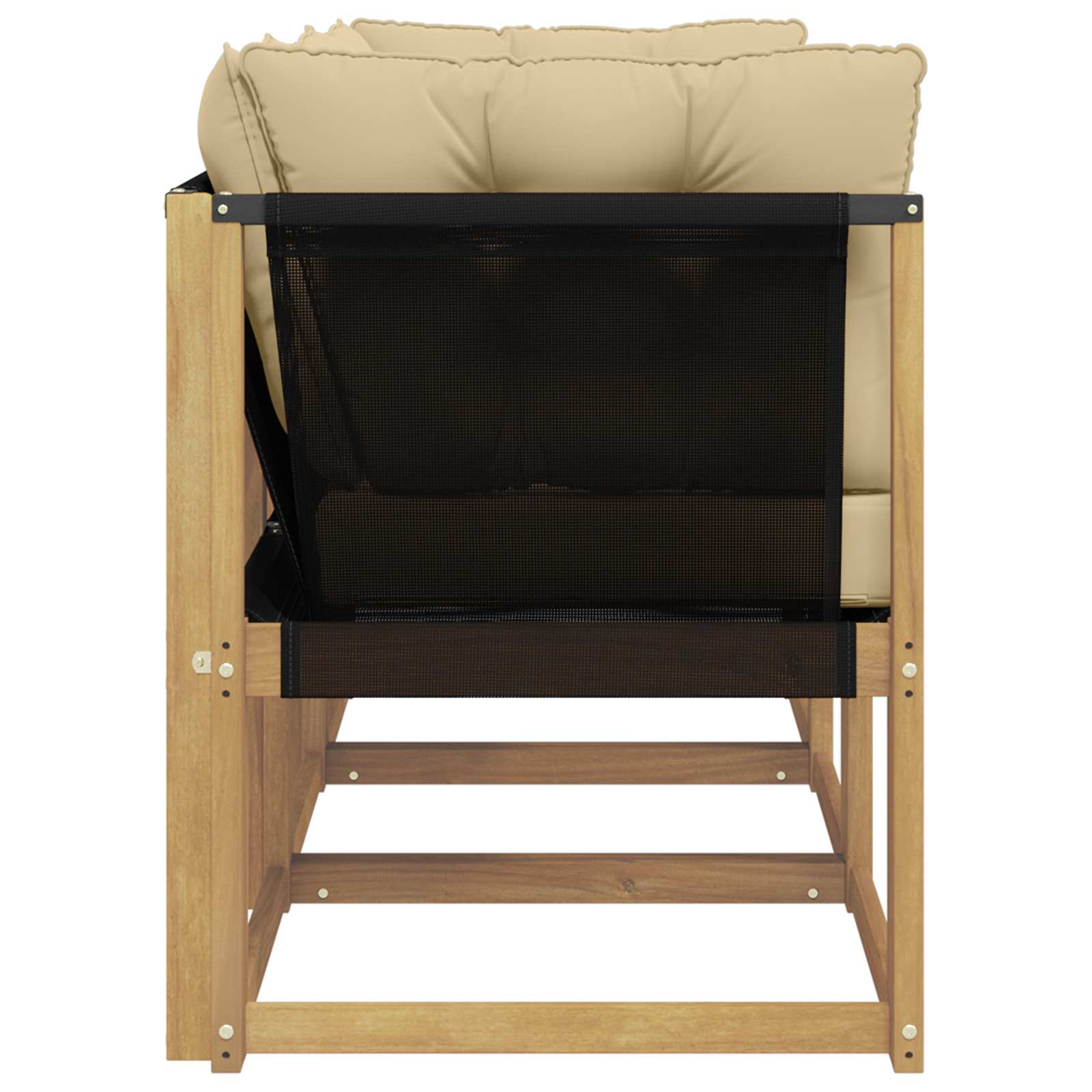 vidaXL Modułowa sofa na zewnątrz z poduszką 3 Sztuka Biały