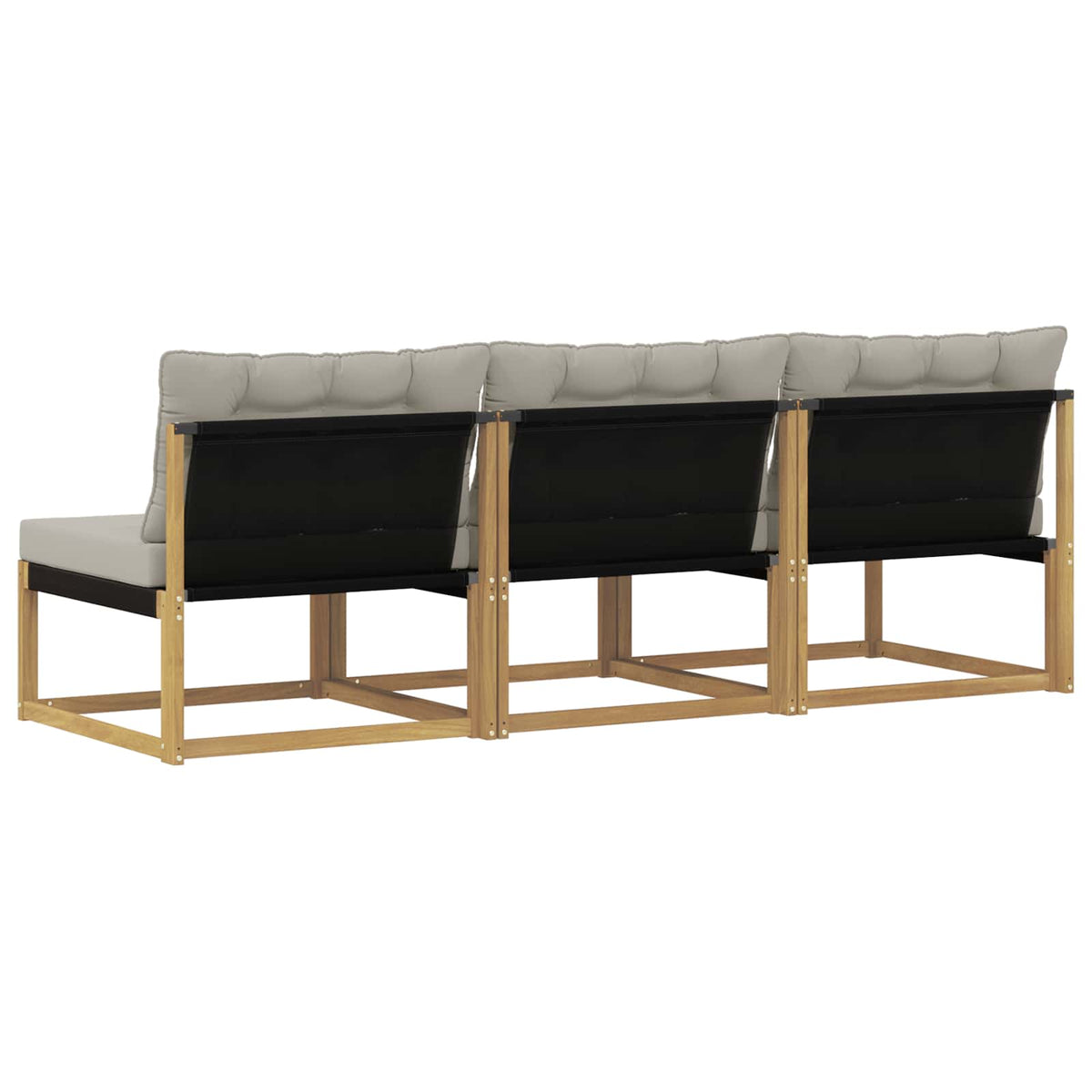 vidaXL Środkowa sofa ogrodowa Lite Drewno Akacji Biały