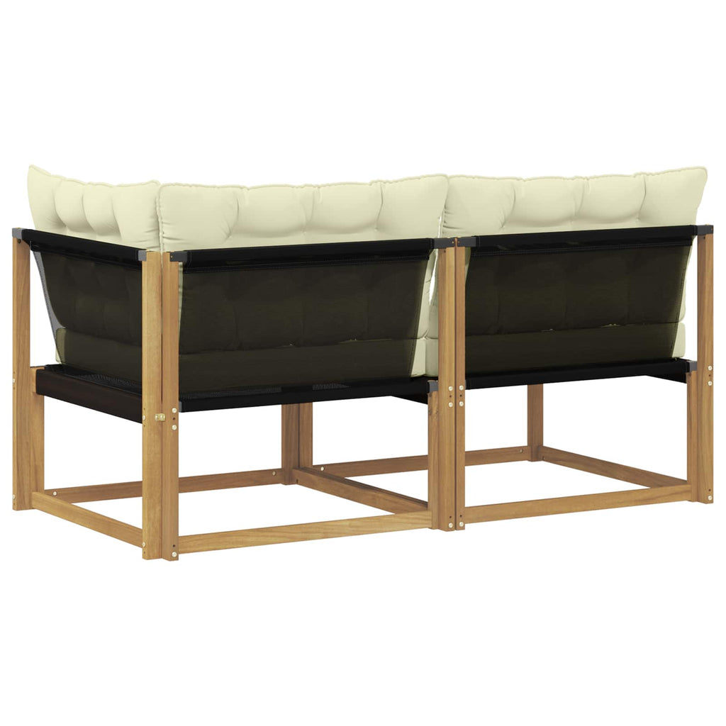 vidaXL Zestaw sof narożnych z poduszką Biały 162,5 x 83 x 73 cm