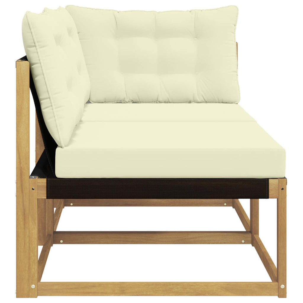 vidaXL Zestaw sof narożnych z poduszką Biały 162,5 x 83 x 73 cm