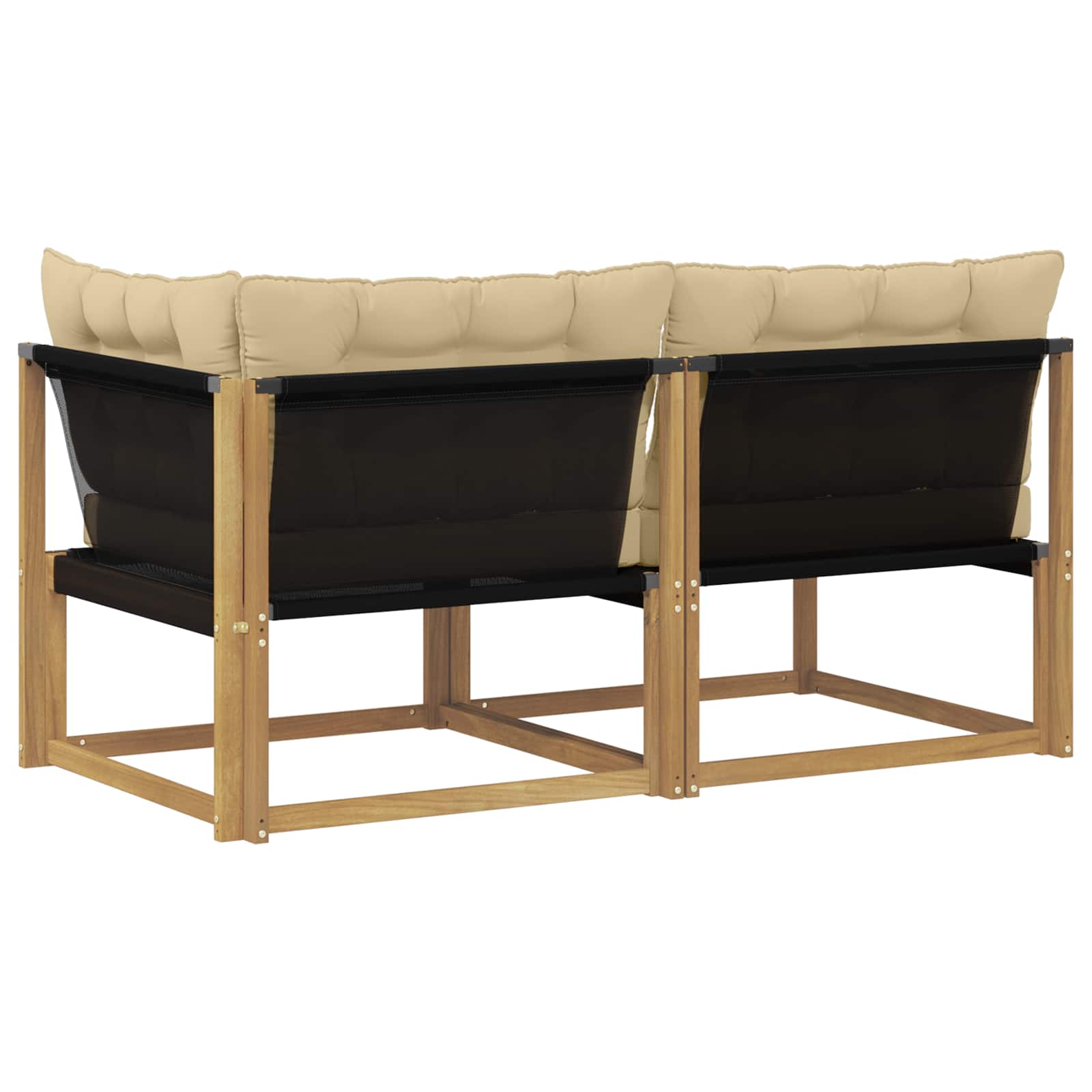 vidaXL Zestaw sof narożnych z poduszką Biały 162,5 x 83 x 73 cm