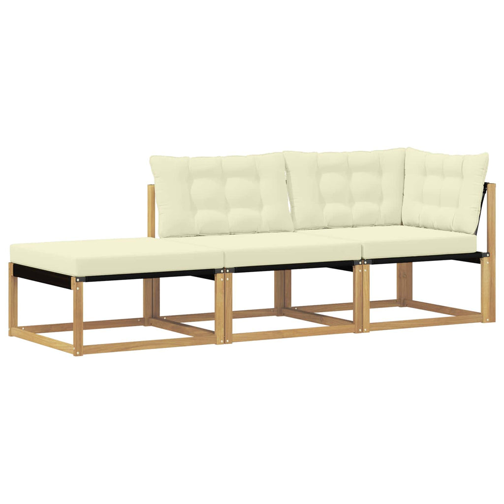 vidaXL Zestaw sof narożnych z poduszką Biały 241,5 x 83 x 73 cm