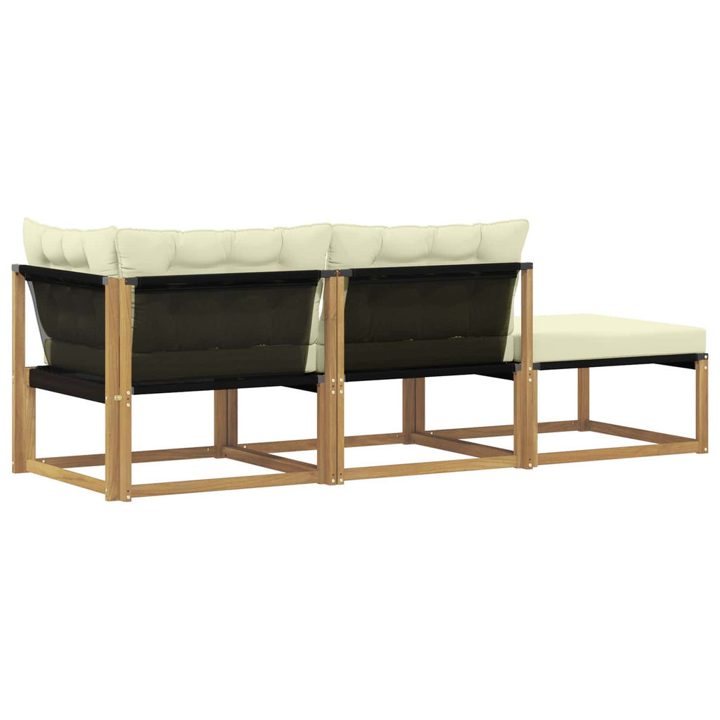 vidaXL Zestaw sof narożnych z poduszką Biały 241,5 x 83 x 73 cm