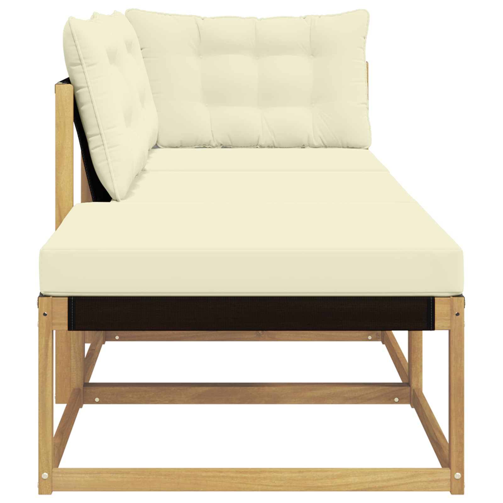 vidaXL Zestaw sof narożnych z poduszką Biały 241,5 x 83 x 73 cm