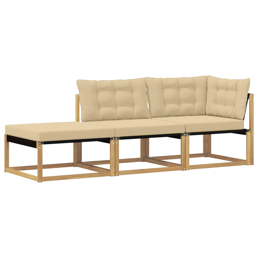 vidaXL Zestaw sof narożnych z poduszką Biały 241,5 x 83 x 73 cm