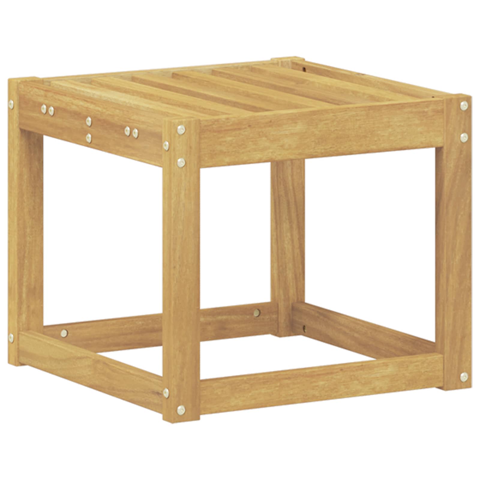 vidaXL Stołek Ławka na Zewnątrz Biały 43 x 43 x 37 cm