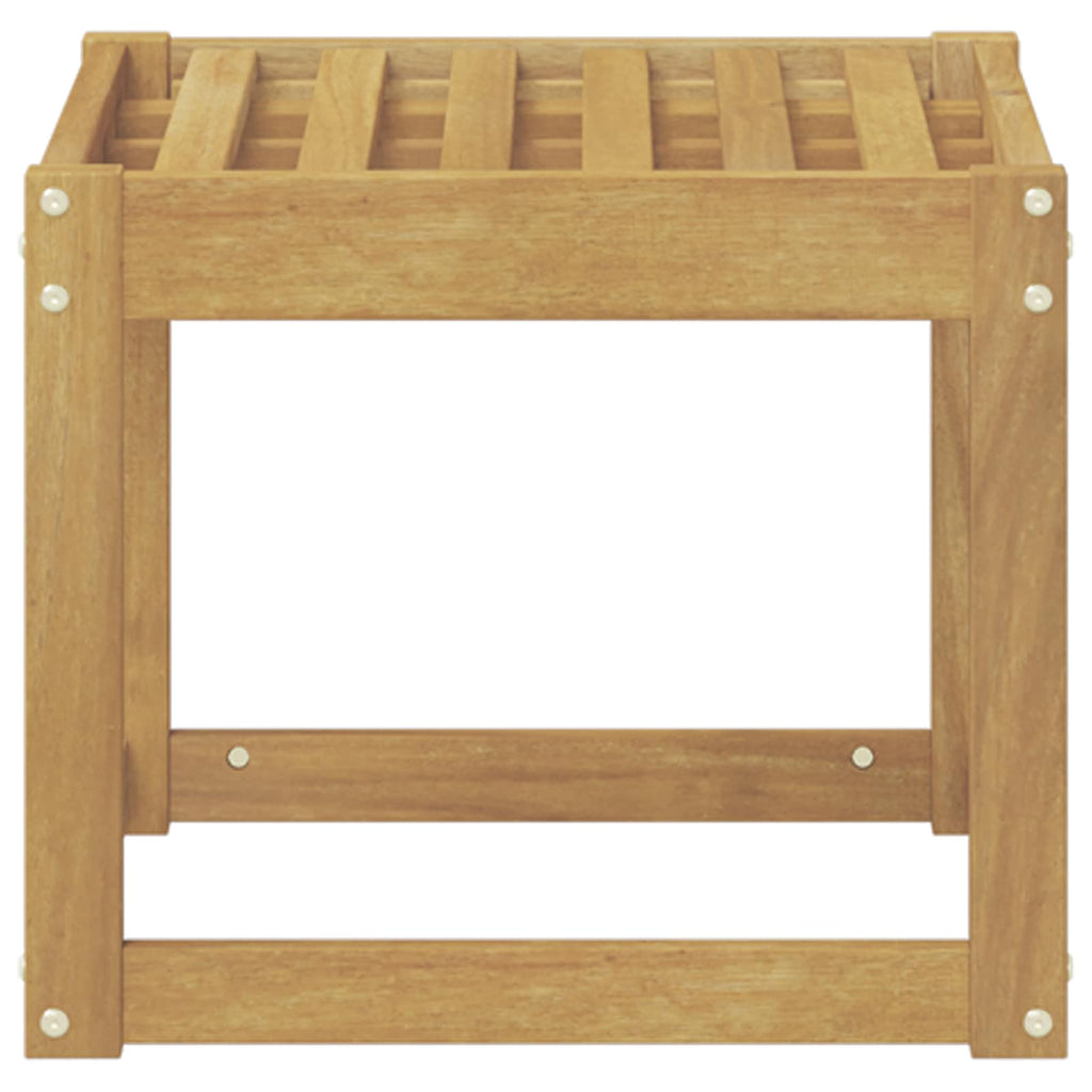 vidaXL Stołek Ławka na Zewnątrz Biały 43 x 43 x 37 cm