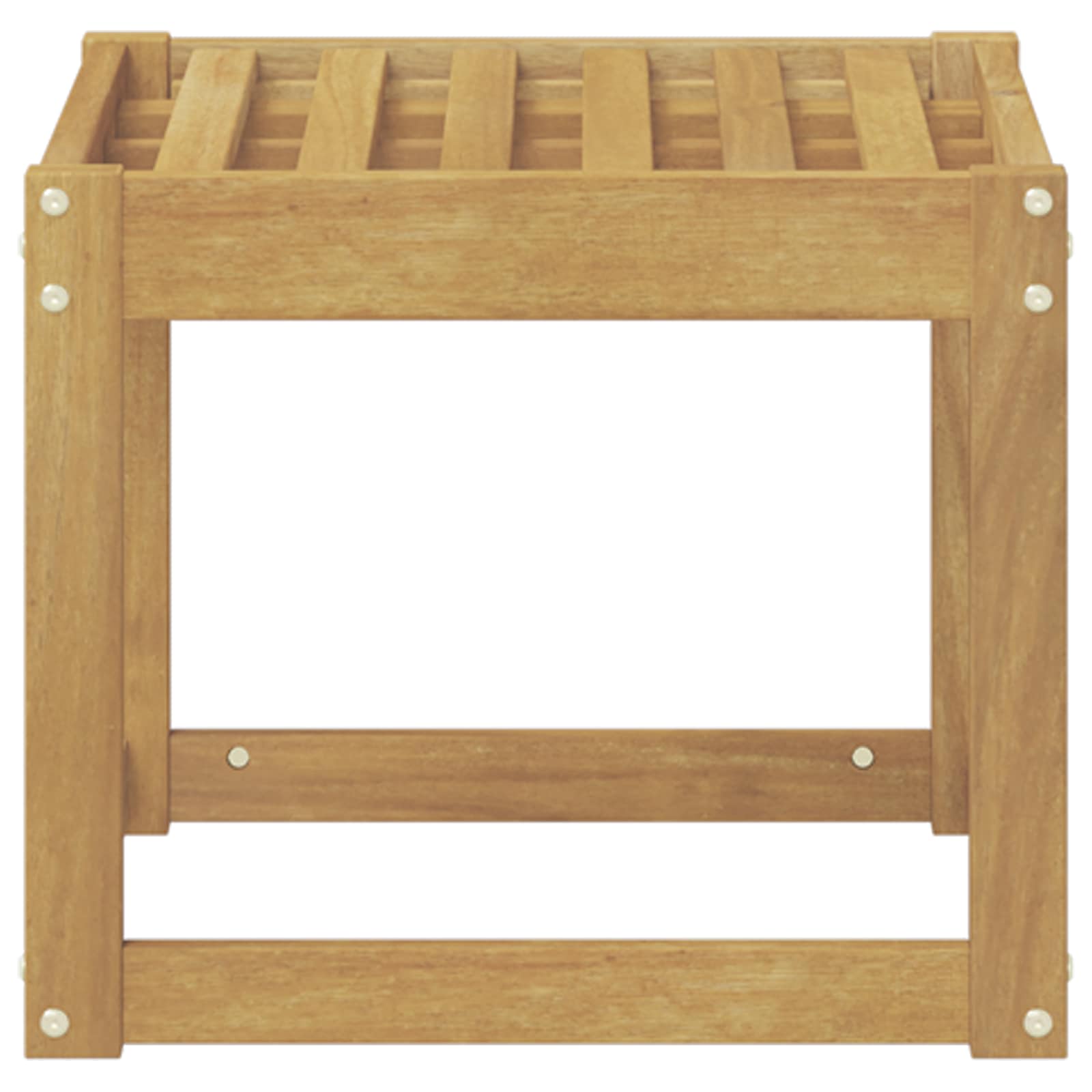 vidaXL Stołek Ławka na Zewnątrz Biały 43 x 43 x 37 cm
