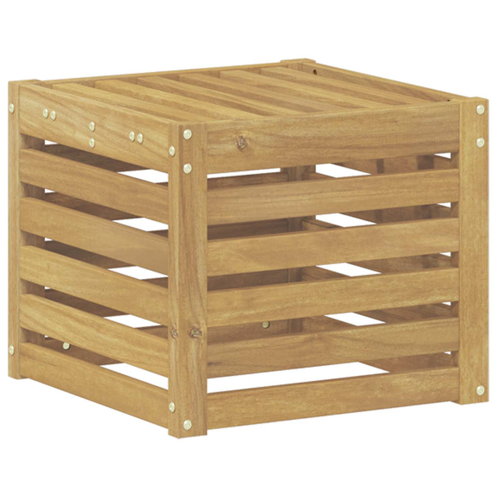 vidaXL Zestaw sof na zewnątrz Biały 35 x 38 x 37 cm Lite Drewno Akacji